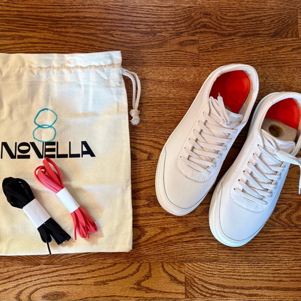 Novella White Sneakers - NEW